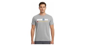 Camiseta gris de manga corta ironman copenhague para hombre