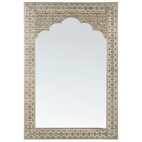 espejo de pared dorado 60 x 91 cm rectangular diseno marroqui pali