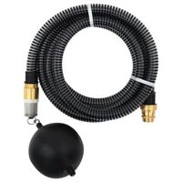 manguera de succion con conectores de laton pvc negro 29 mm 5 m vidaxl