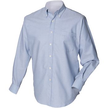 Henbury Camisa manga larga HB510 para hombre