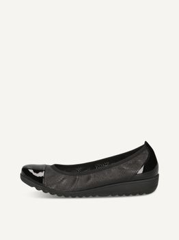 CAPRICE Ballerina, black, made of Leather, Size 41