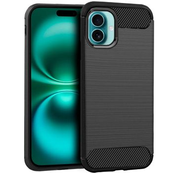 Cool Funda Carbón Negro para iPhone 16 Plus