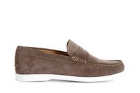mocasines de ante con suela barco para hombre sand