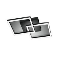 lampara de techo led bard moderna 39w negro 3394-22-101 fabas luce
