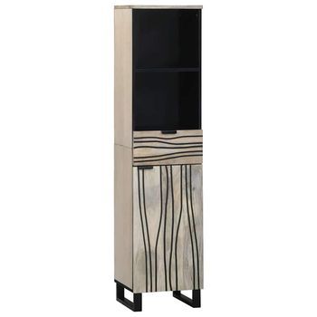 Mueble De Cuarto De Baño Blanco 38 X 33 X 160 Cm Vidaxl