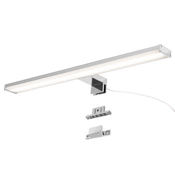 Aplique baño aluminio cromo led 12w 50cm 4000k ip44