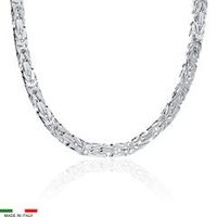 cadena bizantina de plata 925 6mm