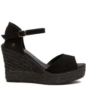 de LA VALETA LA VALETA CHARLENE PEEP TOE NEGRO