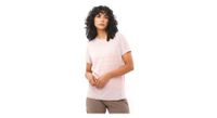 maillot de manga corta para mujer salomon sense aero graphic beige rojo