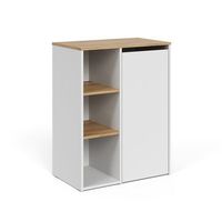 mueble de bano viktor 68 x 882 cm con estantes abiertos y cesto para la ropa vicco