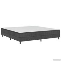 cama tapizada 201x1805x245 cm tejido 100  poliester mdf y metal - gris