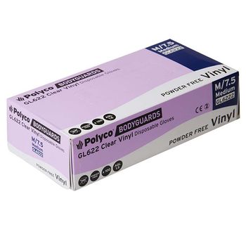 Vinyl P/Free Gloves Medium Qty 100