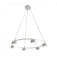 lampara de techo discover blanco 6 luces