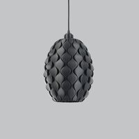 lampara de techo modelo pan gu nnn negro cable de seda trenzado negro embellecedor floron de techo negro luz led e27