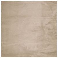 alfombra de pelo corto suave lavable huarte arena 200x200 cm vidaxl