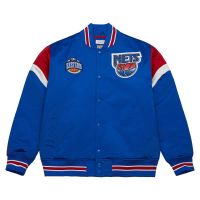 chaqueta baloncesto new jersey nets nba heavyweight satin jacket de mitchell and ness