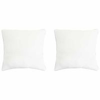 almohada 2 uds 80 x 80 cm fibra de bambu blanco vidaxl