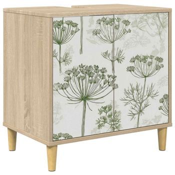 Mueble De Cuarto De Baño Gotha Sonoma 60 X 40 X 60 Cm Vidaxl