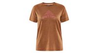 camiseta de manga corta para mujer craft adv trail wool marron