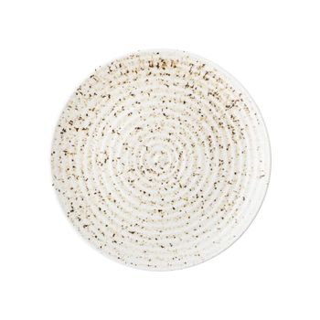 Plato de gres blanco