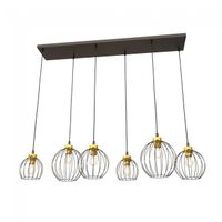 lampara de techo fersan oro 6 luces
