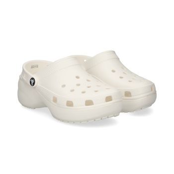 Crocs Zuecos Mujer - Blanco Talla 7
