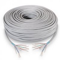 aisens bobina cable de red rj45 cat6 ftp rigido 100m gris