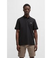boss para hombre 50520109 polo pe interlock negro 5xl casual algodon manga corta
