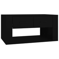 mesa de centrormesa auxiliarrmesa de cafe madera contrachapada negro 80x50x40 cm