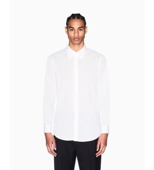 A|X Armani Exchange para hombre. XM002319AF24533U0009 Camisa de algodón blanco (XL), Casual, Clásico, Manga larga