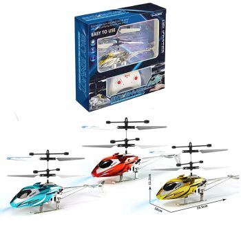 8011 Lujo / Azul / Rojo 2CH LED Luz Táctil Inductivo VLo RC Helicóptero RTF
