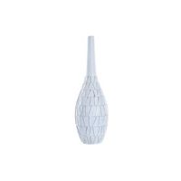 jarron resina 19x19x60 blanco