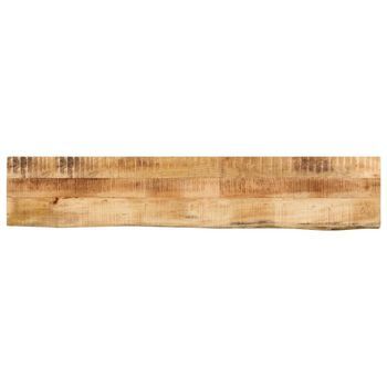 Tablero De Mesa Borde Natural Madera Maciza Mango 160x40x2,5 Cm Vidaxl