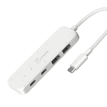 Concentrador USB-C j5create JCH342EW 4 puertos USB 3.2 Gen 2 10 Gbps