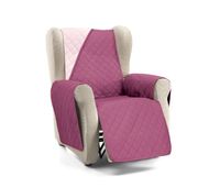 cubre sofa acolchado reversible 1 plaza donegal collections nina berenjena  salmon