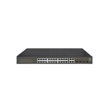 Switch LevelOne GES-2128P 24 puertos Gigabit L2 gestionado PoE SFP VLAN QoS