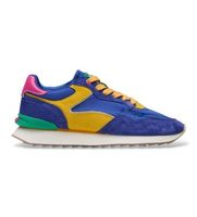 hoff para mujer 12602016 zapatillas de piel city dopamine azul 38 plano 1 a 3cm cordones casual