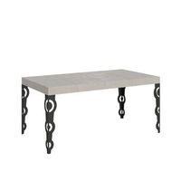 mesa extensible karamay premium cashmere 140400x90 cm con patas antracita