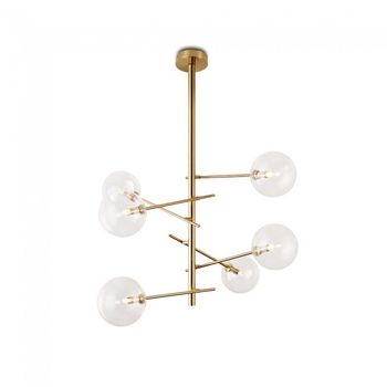 Lámpara de techo onet latón (6 luces)