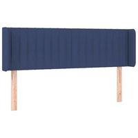 cabecero de tela azul 147x16x7888 cm
