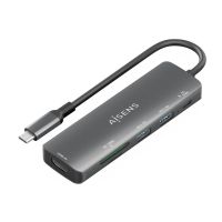 docking usb-c aisens asuc-5p011-gr 1xhdmi 2xusb-a usb-c pd 100w sd microsd gris 15cm