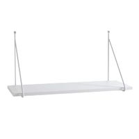 estante de pared efecto madera blanca cm al30 x l60 x p22