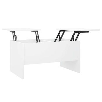 Mesa De Centro 80x50x42,5 Cm Madera - Blanco
