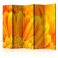 biombo - yellow gerbera daisies ii 225x172 cm