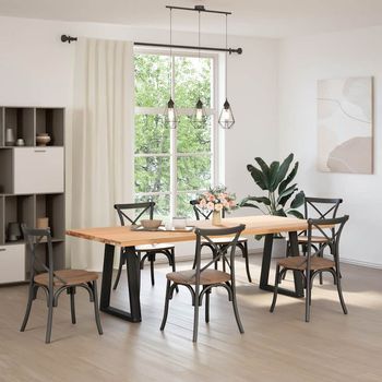 Patas Para Mesa De Centro En Forma De V 2 Uds | Patas Para Mesa Acero Negro