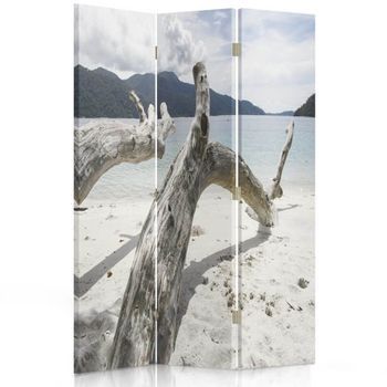 Biombo White Sand - Separador De Ambientes Cm. 110x150 (3 Paneles)