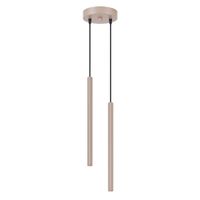 lampara colgantes taupe acero alt 118 cm