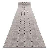alfombra de pasillo sizal floorlux modelo 20079 plateado  negro 200 c 200x230 cm