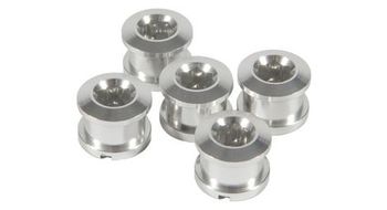 Adelante alu 6 5mm x5 pernos de plato de plata