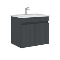 mueble para lavabo  - 65 x 45 x 57 cm - antracita mate